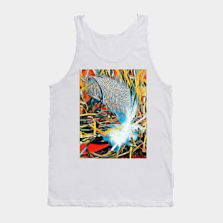 Oil Feather Tank Top